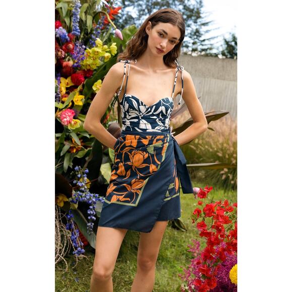 Agua by Agua Bendita Rábano Flora Two-Tone One-Piece Swimsuit - S - Picture 5 of 5